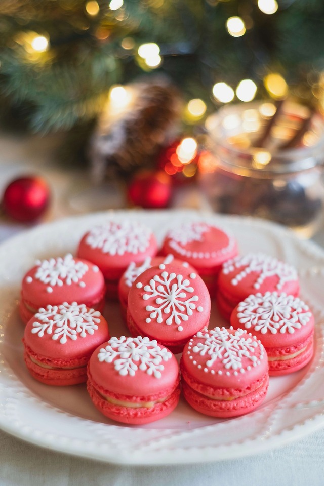 Christmas Macarons